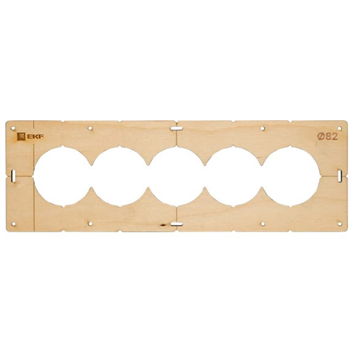 Шаблон для подразетников с 5 ответвлениями диаметр 82мм "ЭКФ"