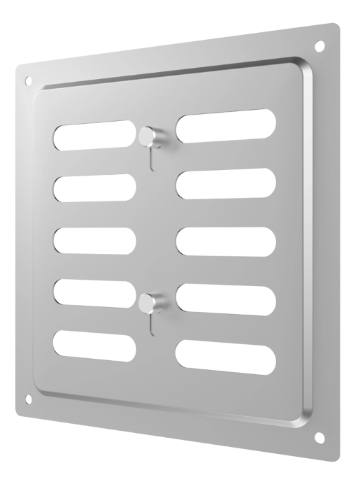 Решетка вентиляционная MER регулируемая 150x154 оцинк.сталь ERA