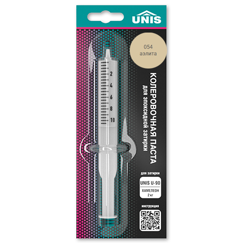 Колеровочная паста водоотталкивающая  "Юнис", к 2кг, "054 аэлита" эпоксидная