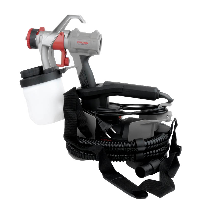 Краскопульт электрический СROWN CT31014, 600Вт, 1000мл/мин, емкость 0,9л