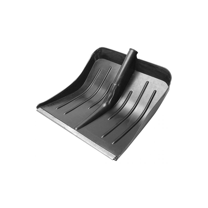 Лопата снеговая пласт. 400*380мм алюминиевая планка № 3,