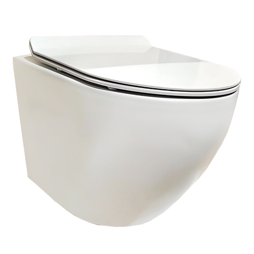 Унитаз "Golden Frog LT046E-UQ" подвесной с крышкой микролифт, безободковый, торнадо