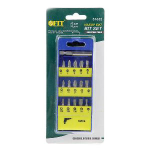 Набор бит 25мм с магнитным адаптером , 15шт!!!