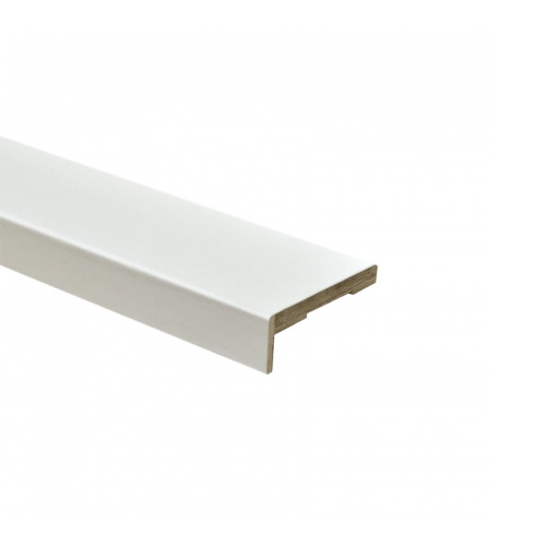 Наличник дверной плоский, 70*2150*8мм, телескопический ,  "Эмалит белый" ФлайДорс