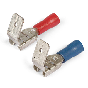 Разъем плоский ответвительный изолированный РПИ-О 1,5-6,3 мама-папа, "КВТ" сечение: 0,5-1,5мм2, размер контакта: 6.3*0.8мм, манжета: красный ПВХ 100шт