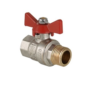 Клапан шаровый "Бабочка" M*FB 1/2в/н "Lavita"