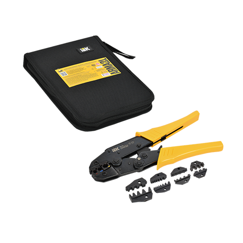Клещи обжимные набор "ИЭК" "КО-01" +4 смен. матр.