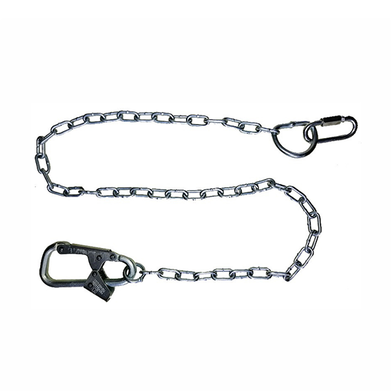 Строп А страховочный цепь с монтажным и соединительным карабином 1,5 м
