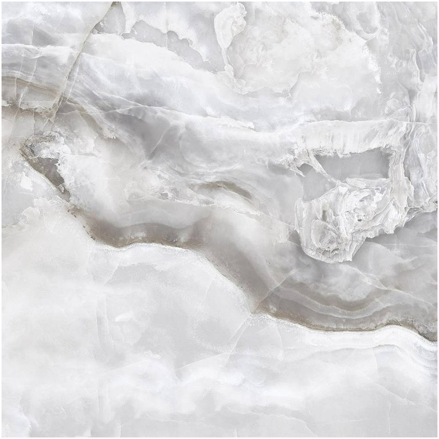 Керамогранит Honey Onyx Bianco Polished оникс серый 600*600мм, 0,36м2