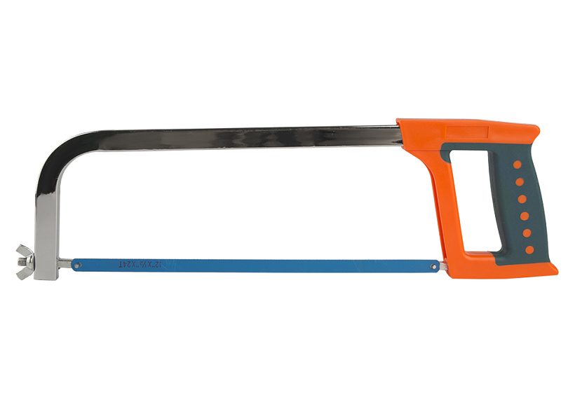 Ножовка "Sturm" по металлу, литой корпус, мягкая рукоятка, 300мм