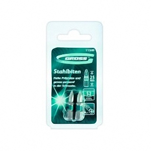 Набор бит PH1*25мм магнитный , 2шт &quot;Gross&quot;