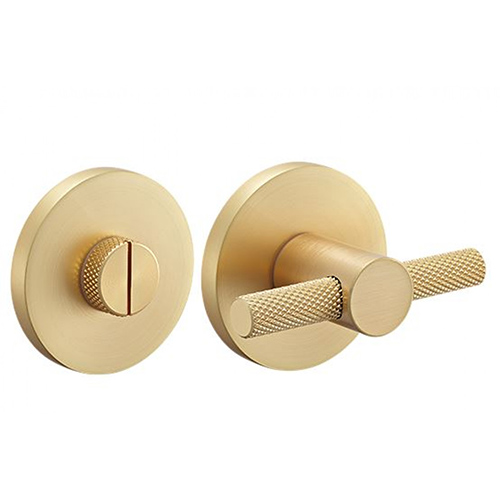 Завертка дверная "МН-WC R6T MSG", круглая накладка, "Золото матовое, золото"