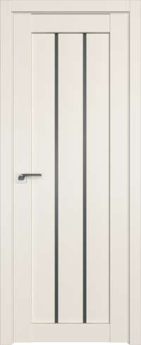 Дверное полотно  "49U", 800*2000*36мм, остекленное, Графит UNILACK -"Магнолия сатинат" Profildoors
