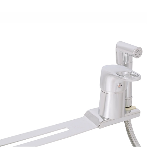 Смеситель "Gota Rocia" однорычажный с гигиеническим душем "G358610", планка на унитаз, хром