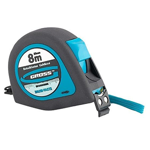 Рулетка "Gross-Ergonomish" с магнитным обрезиненным зацепом, 8м*25мм