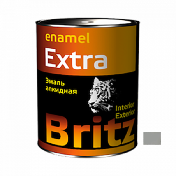 Эмаль светло-серая ПФ-115 ГОСТ "Бриц", 1,9кг