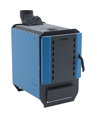 Котел угольный "ZOTA  Box" 8кВт, стальной, D-дымохода 120, площадь обогрева до 80м2