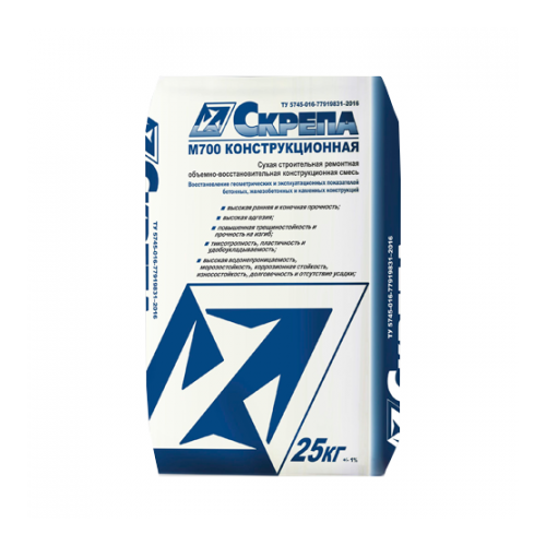 10.Ремонтный состав "Скрепа М700 конструкционная", 25 кг