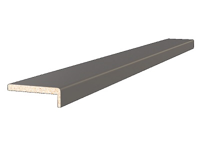 Наличник дверной плоский, 70*2150*8мм, телескопический , ПВХ, "Софт тач серый"Дубрава-Сибирь