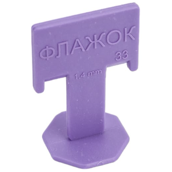 Система выравнивания плитки "Decor", Зажим Флажок 1,4мм, 500шт/уп