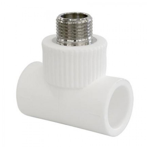 Тройник комбинированный &quot;TIM&quot; с наружней резьбой PPR T(M) 32*1/2н