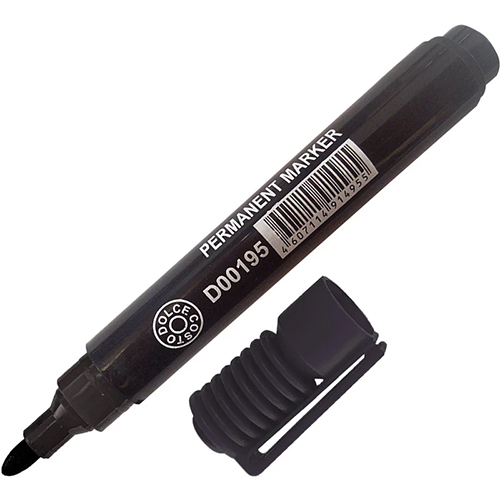 Маркер перманентный черный 2-5мм, Dolce Costo