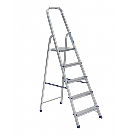 Стремянка алюминиевая "Алюмет-5", 5 ступеней, высота площадки 1,03м