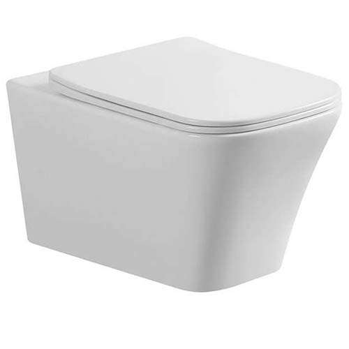 Унитаз "210" подвесной с крышкой микролифт, безободковый