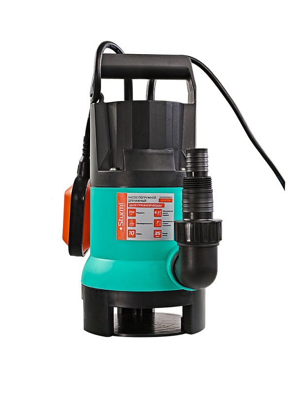 Насос для грязной воды Sturm!, 750 Вт, част. до 35мм, 230 л/мин, напор 8,5м