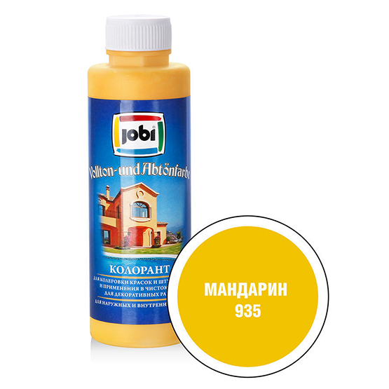 Краска колеровочная &quot;Jobi&quot;, 0,5л, &quot;Мандарин&quot;