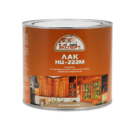 Лак НЦ-222 мебельный глянцевый &quot;Эксперт&quot;, 1,7кг