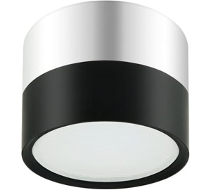 Светильник "ЭРА" накладной. GX53, светодиодный серый, 15Вт, IP54, 108*108*95мм
