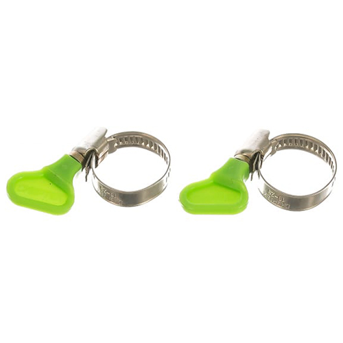 Хомуты "Сибртех" металлические 16-25мм крепление с формой ключа , уп-2 шт