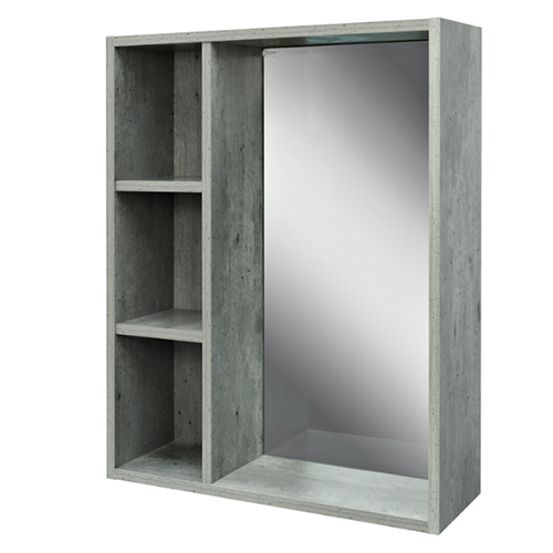 Шкаф с зеркалом "Родос 60" метрополитан грей