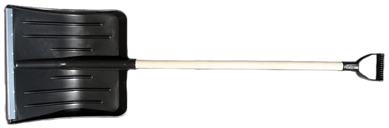 Лопата снеговая пласт. № 3, 400*380мм в сборе с алюминиевым черенком и V-обр ручкой, без самореза