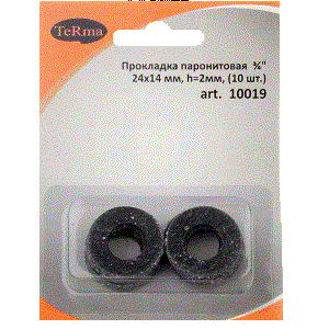 Набор прокладок  1/2&quot; паронит, блистер