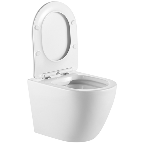 Унитаз "Triton-Pro Verso VO-1832" подвесной с крышкой микролифт, безободковый