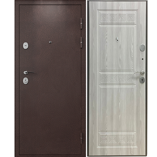 Дверь входная&quot;Родина&quot;,960*2050*103мм,правая,металл -&quot;Антик медь&quot;,МДФ &quot;Ривьера Айс&quot;