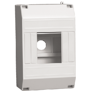 Бокс пластиковый навесной на 4 модуля ИЭК КМПн 1/4 IP20 белый