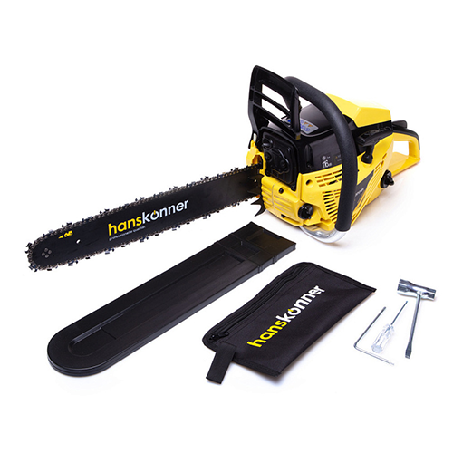 Пила бензиновая цепная HGC2218 2.2 кВт, шина 18&quot;, 72 звена, шаг цепи 0,325&quot; Hanskonner