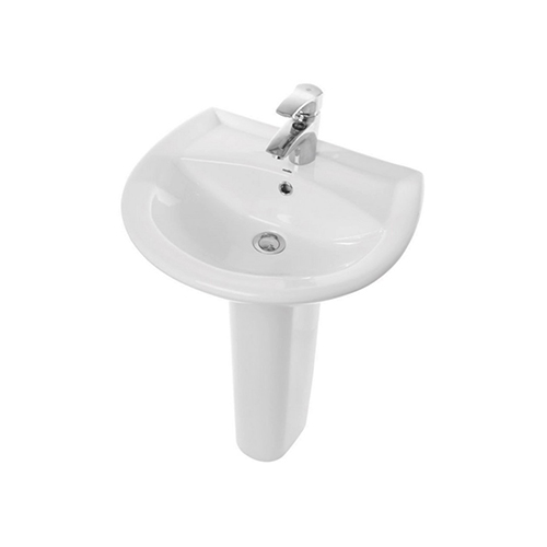 Умывальник "Sanita, Аттика 55" белый с пьедесталом