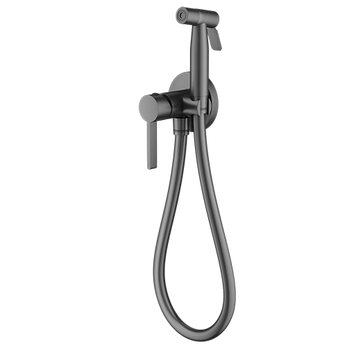 Смеситель гигиенический &quot;Splenka S221.52.09&quot;, однорычажный, графит