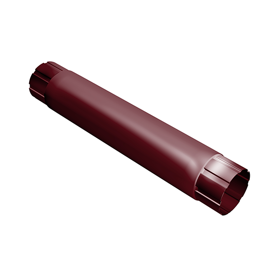 Металлическая труба соединительная "Красное вино" "Grand Line" d=90мм, 1м