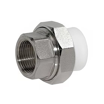 Муфта комбинированная &quot;TIM&quot; шестигранная с внутренней резьбой PPR RCF (F) 40*1.1/2в
