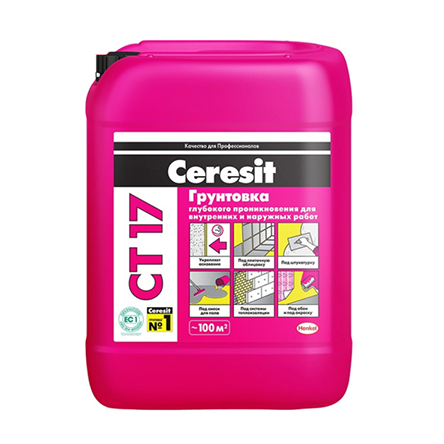 Грунт глубокого проникновения "Ceresit CT 17", 10л