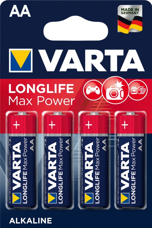 Эл. питания VARTA LONGLIFE MAX POWER LR6 (АА) BL4 4706 (1/20/100)