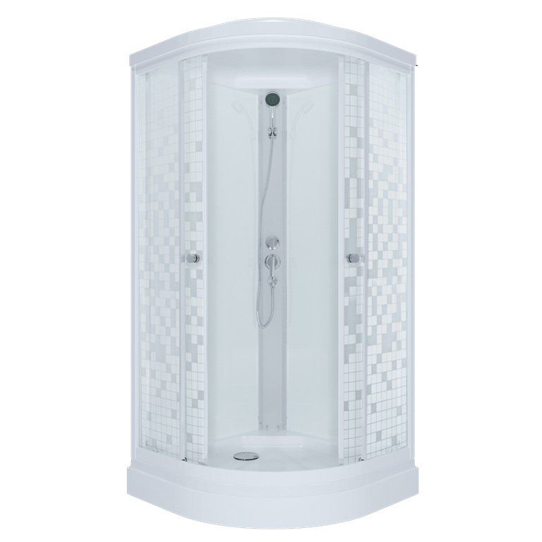 Душевая кабина "Тритон" "Стандарт А", 900*900мм, низкий поддон, рисунок аква мозайка