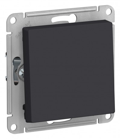 Переключатель 1-кл. с/п, механизм (без рамки), ATLASDESIGN карбон