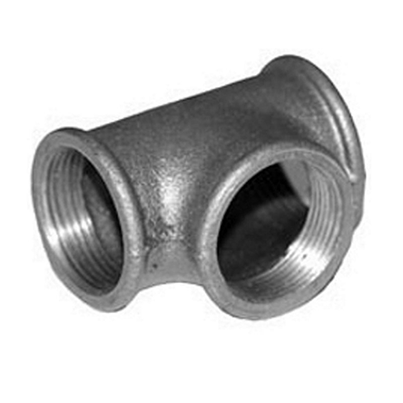 Тройник чугунный Ду15 оцинкованный