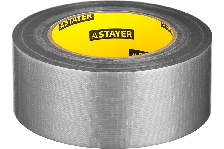 Скотч ТПЛ армир. 48мм*45м, серебристая, STAYER Professional